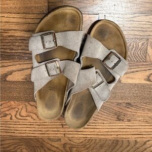 Birkenstock Arizona Suede Leather Sandals